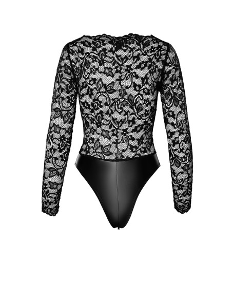 Psyché - Body F296 wetlook et dentelle | Noir HandMade Psyché - Body F296 wetlook et dentelle | Noir HandMade