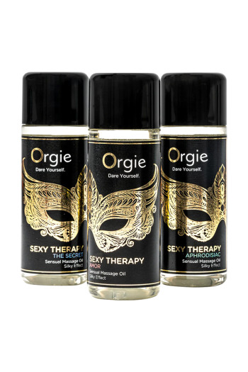 Coffret Sexy Therapy Collection - 3 huiles de massage sensuel | Orgie 2
