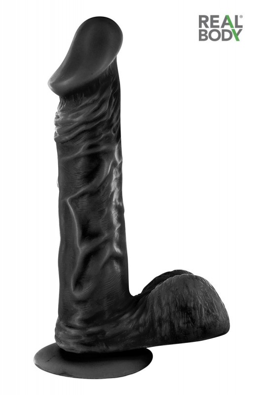 Gode réaliste 23 cm - Real Bruce Noir Gode réaliste 23 cm - Real Bruce Noir