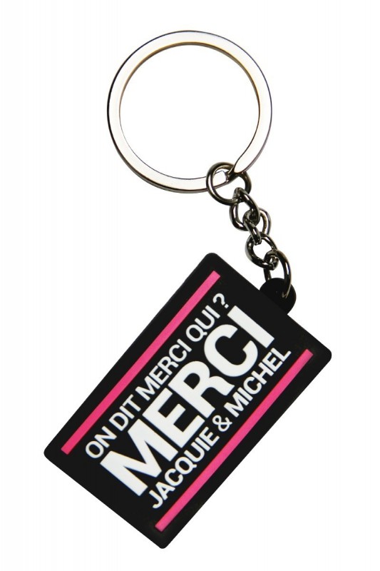 Porte-clés J&M logo rectangulaire - Jacquie & Michel - MyLibido
