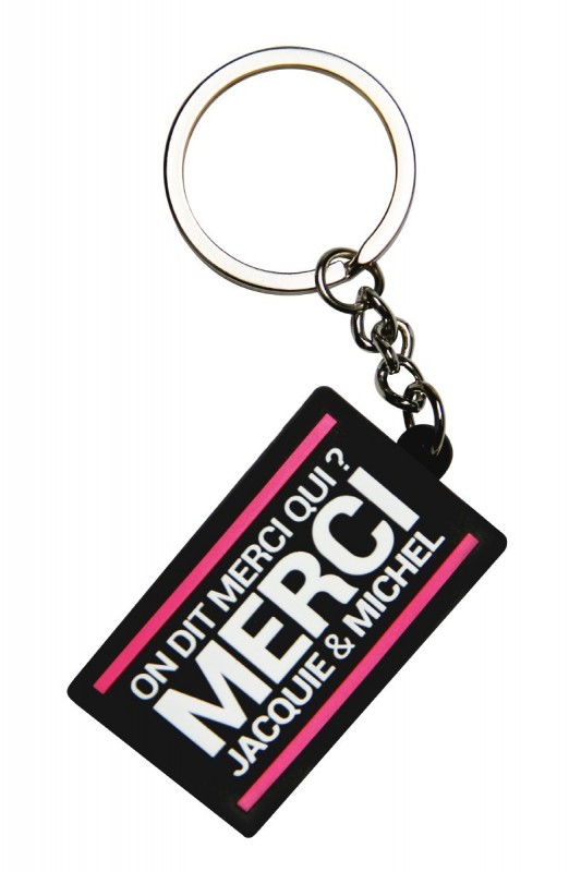 Porte-clés J&M logo rectangulaire | Jacquie & Michel