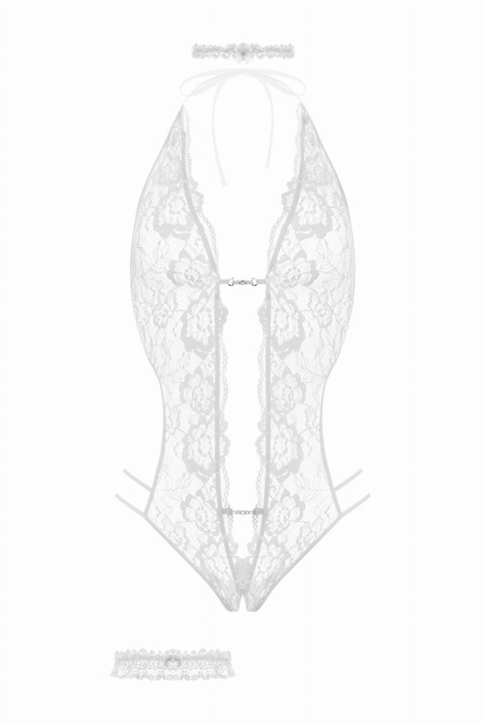 Renee - Ensemble body ouvert blanc | Christine by christine Le Duc