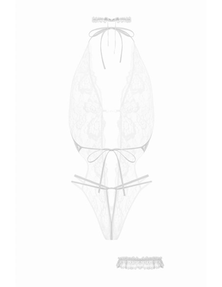 Renee - Ensemble body ouvert blanc | Christine by christine Le Duc