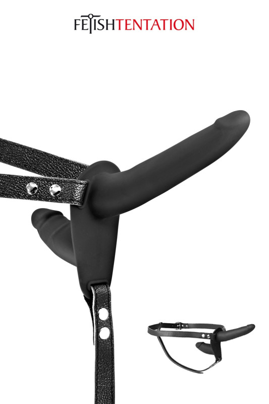 Double gode ceinture noir | Fetish Tentation