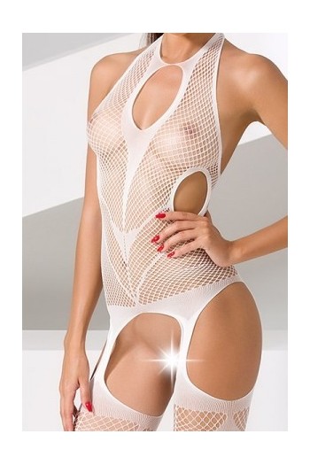 Combinaison BS053 - Blanc | Passion bodystockings 2