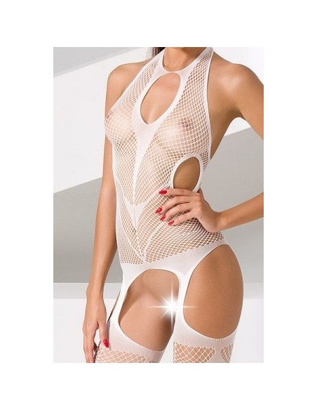 Combinaison BS053 - Blanc | Passion bodystockings
