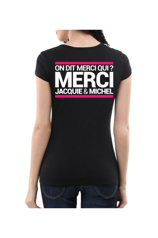 Tee-shirt J&M noir - spécial femme | Jacquie & Michel