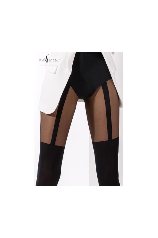 Collant fantaisie moderne - TI033 Noir Passion bas et collants - 1 Collant fantaisie moderne - TI033 Noir Passion bas et collants - 1