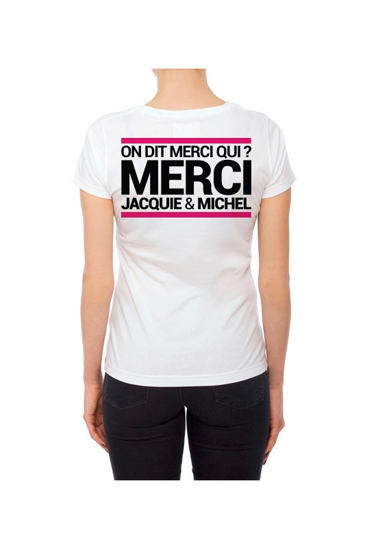 Tee-shirt  J&M blanc - spécial  femme
