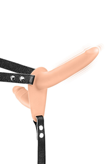 gode ceinture chair double et vibrant | Fetish Tentation