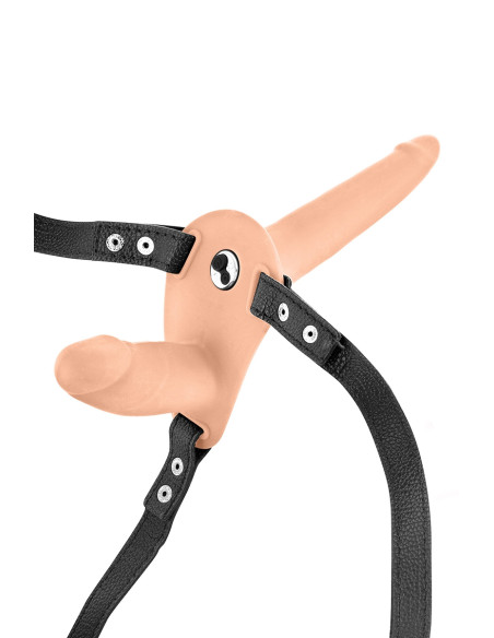 gode ceinture chair double et vibrant | Fetish Tentation