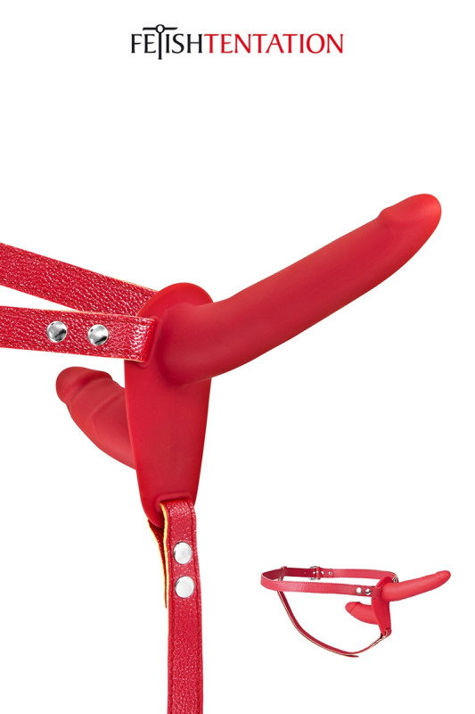 Double gode ceinture rouge | Fetish Tentation