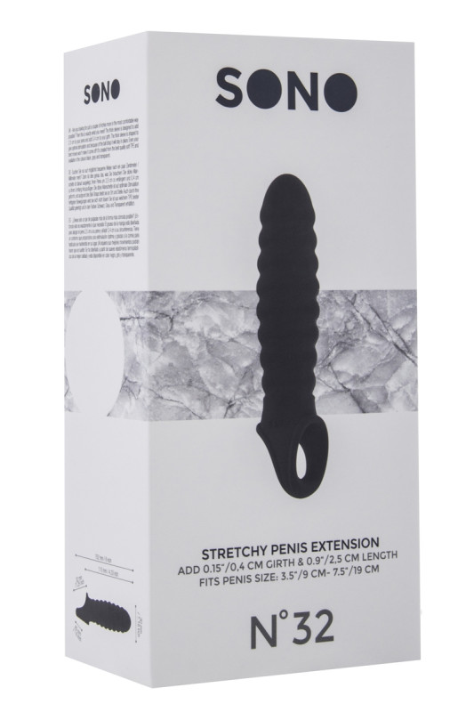 Gaine d'extension de pénis annelée SONO 32 | SONO
