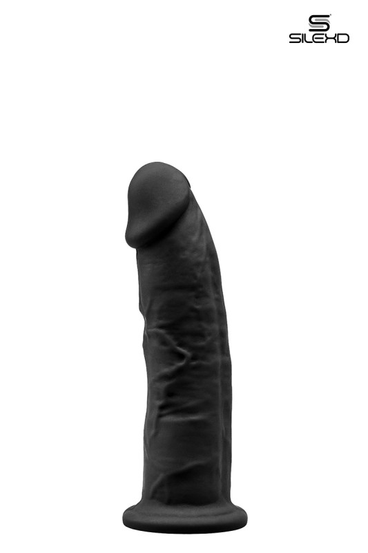 Gode double densité noir 15,5 cm | SilexD