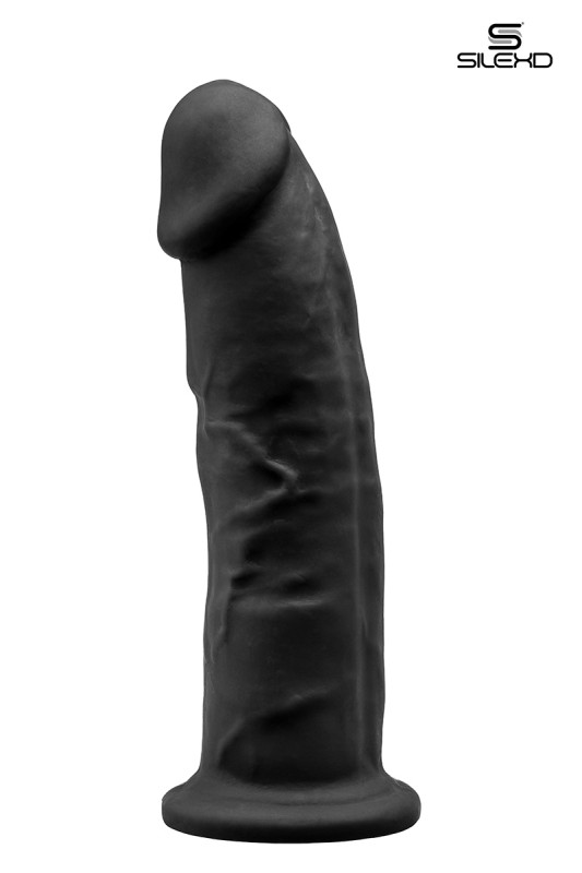 Gode double densité noir 22,5 cm | SilexD