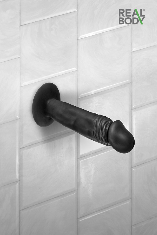 Gode réaliste 16 cm noir - Real Zack | Real Body