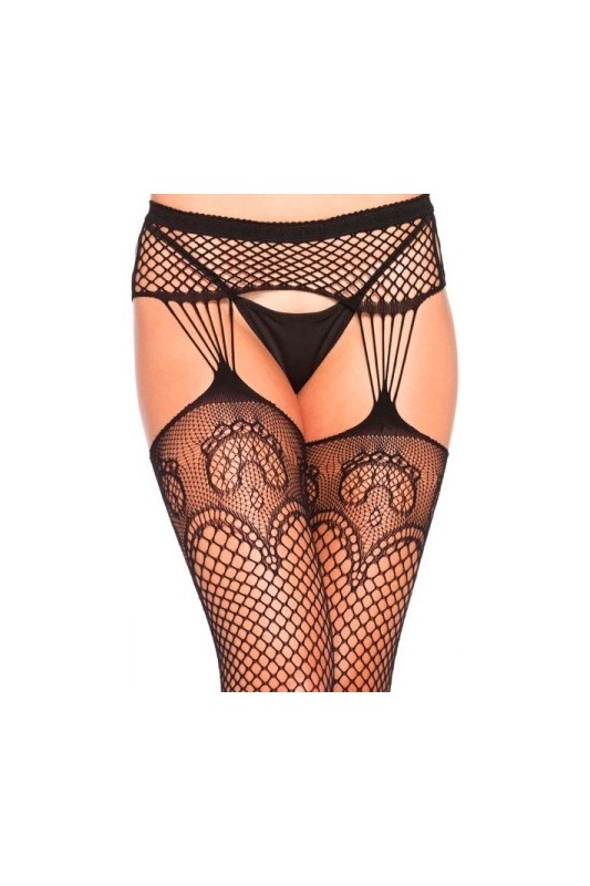 Bas filet porte jarretelles Fantasy Leg Avenue - 1 Bas filet porte jarretelles Fantasy Leg Avenue - 1