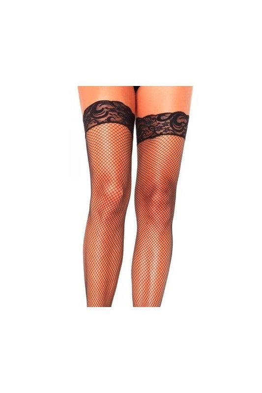 Bas fine résille auto-fixants Stay Up Leg Avenue - 1 Bas fine résille auto-fixants Stay Up Leg Avenue - 1